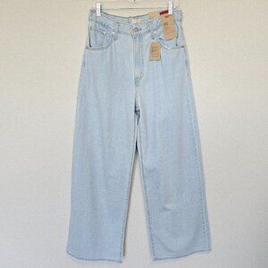 Levi's Cinch Baggy Wide Leg Jeans Blue Light Wash 29  NWT